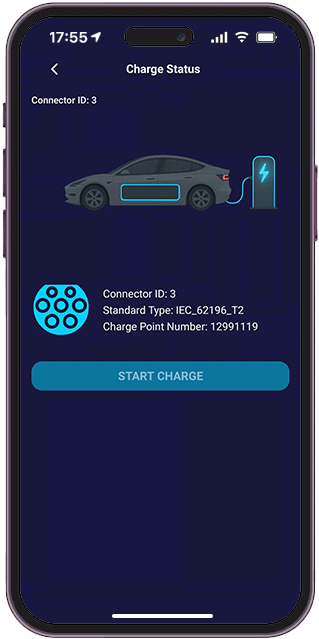 5. QR code, charger status, Available, Preparing, start charging